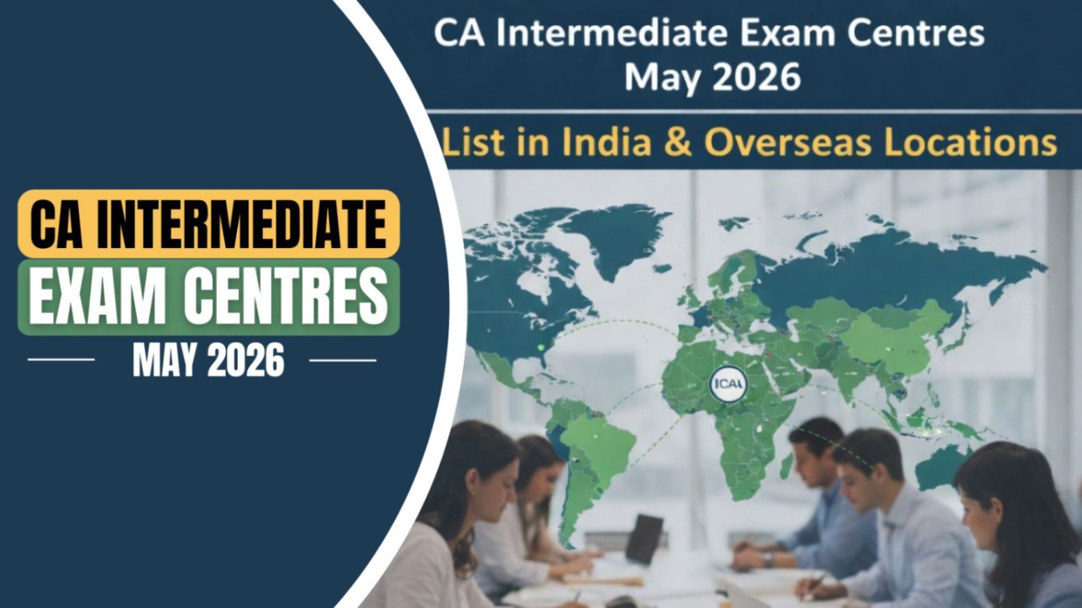 CA Intermediate Exam Centres May 2026: City List in India & Overseas Locations