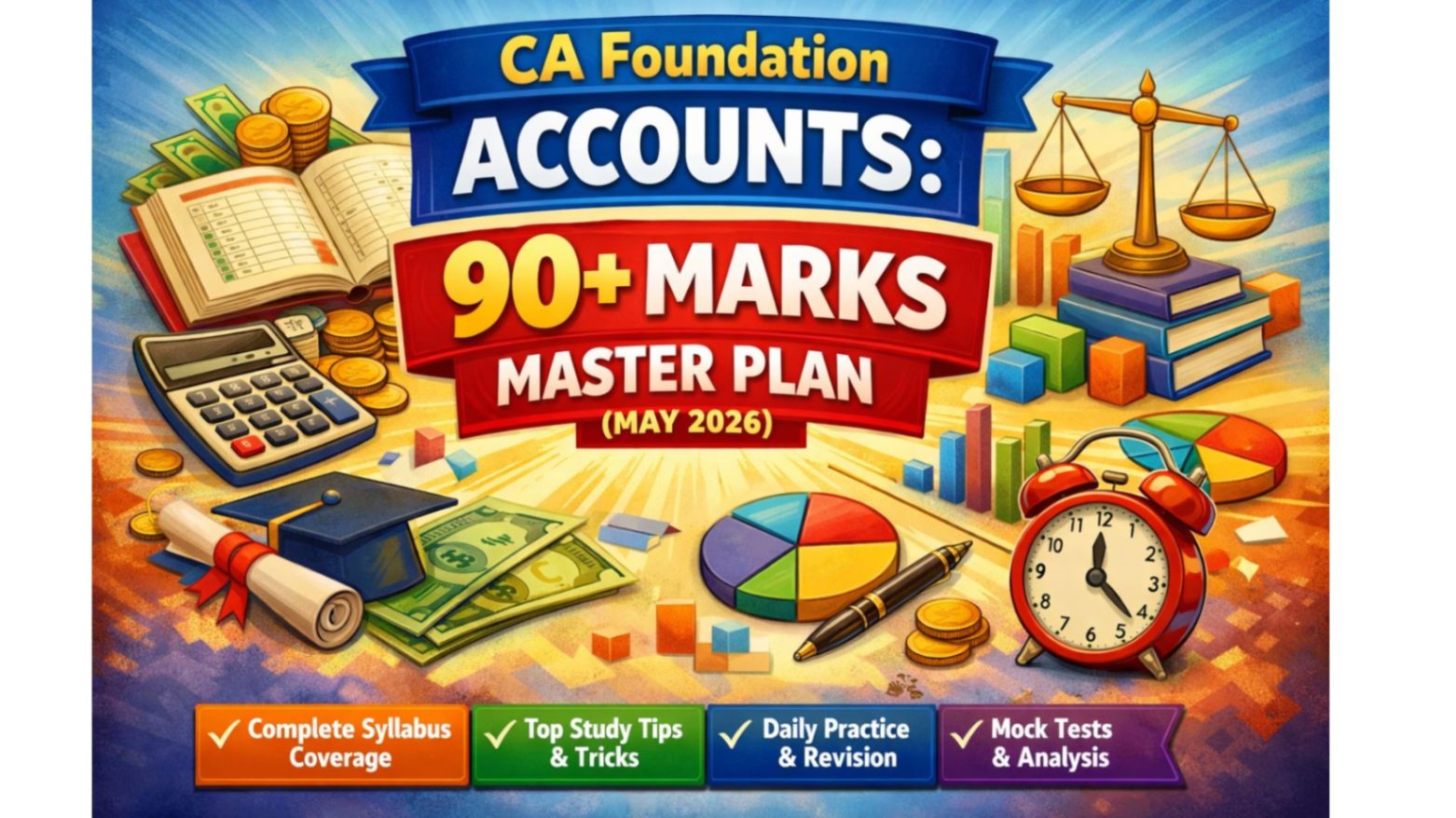 CA Foundation Accounts: 90+ Marks Master Plan (May 2026)
