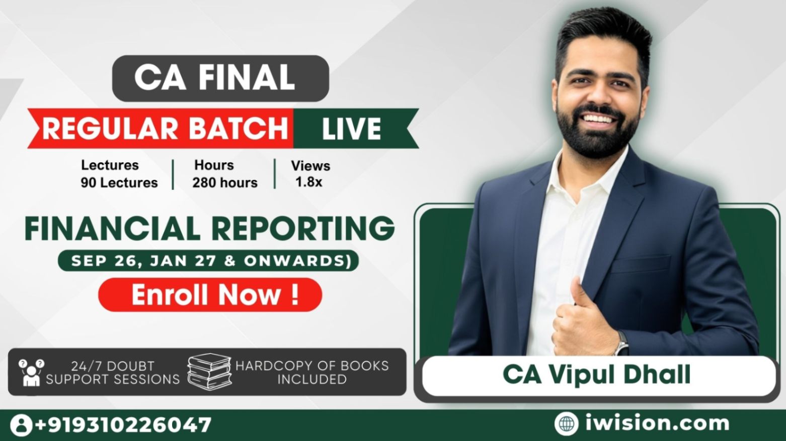 CA Final Financial Reporting - Regular Batch (Live)
