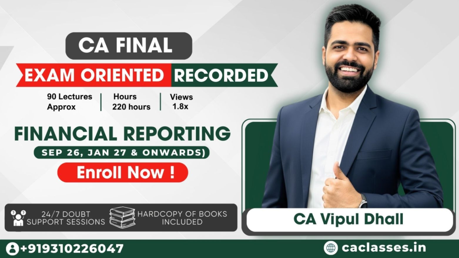  CA Final Financial Reporting - Exam Oriented Batch
