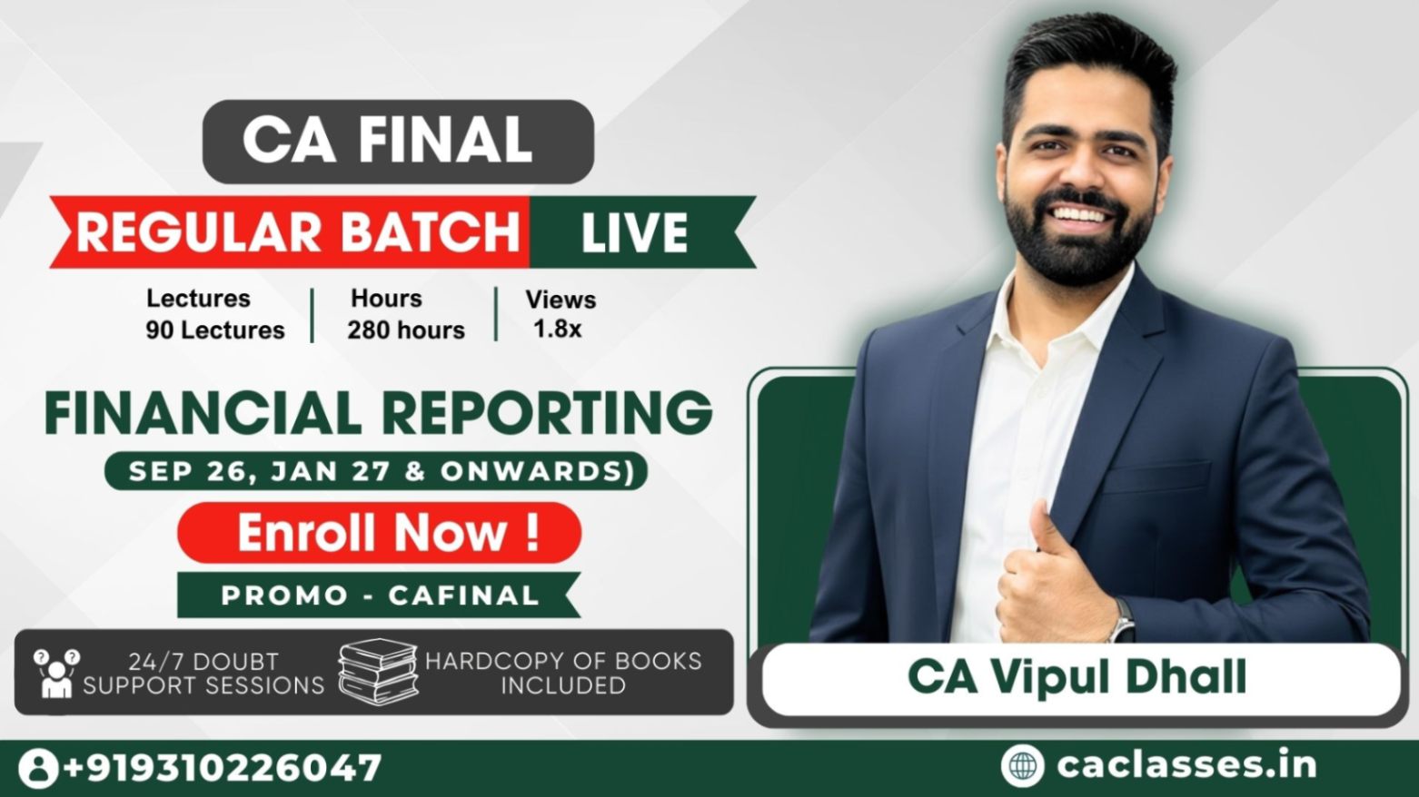 CA Final Financial Reporting - Regular Batch (Live)