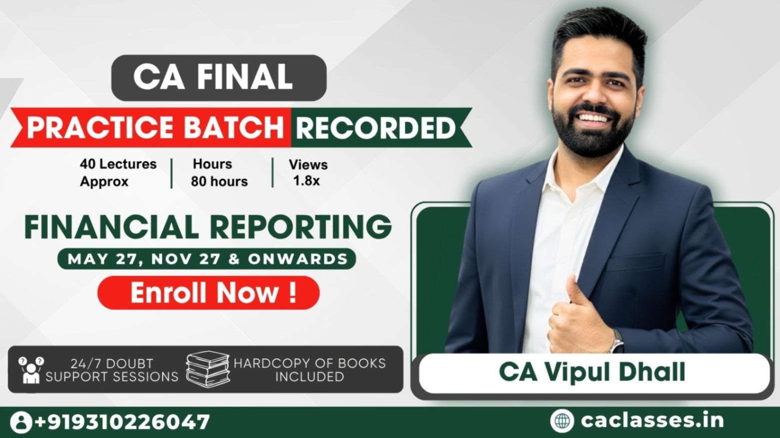 CA Final Financial Reporting by CA Vipul Dhall